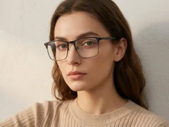 BS2425-1158_Black_Rectangular_Metal_Glasses_corner-tryon_female