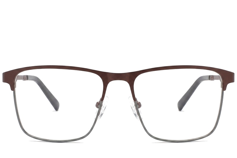 BS2425-1159_Brown_Rectangular_Metal_Glasses_corner-front