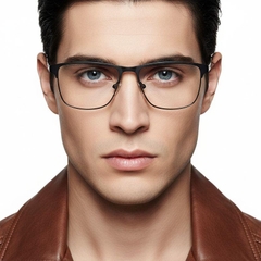 bs2425-1160_black_rectangular_metal_glasses_model