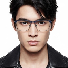 bs2425-1161_blue_rectangular_metal_glasses_model
