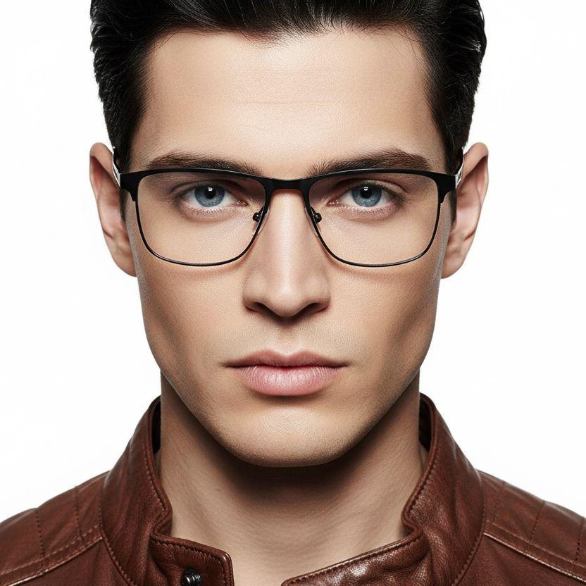 bs2425-1163_black_rectangular_metal_glasses_model