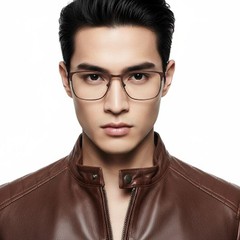 bs2425-1164_brown_rectangular_metal_glasses_model