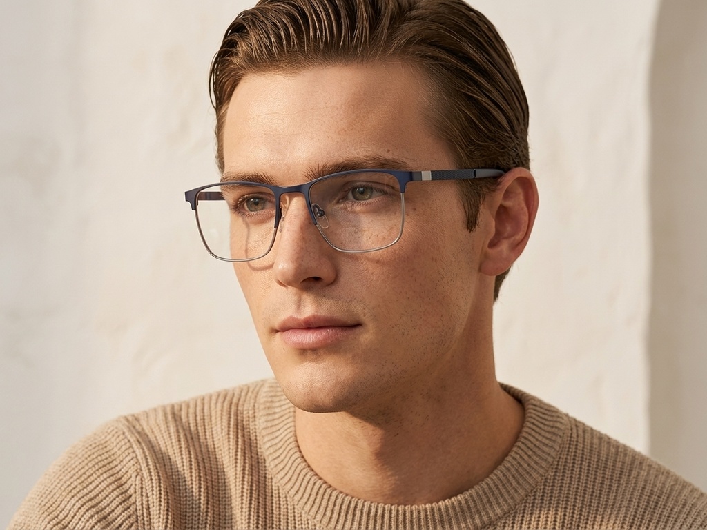 BS2425-1166_Blue_Rectangular_Metal_Glasses_corner-tryon_male