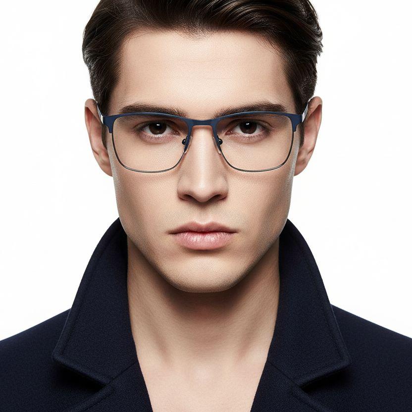 bs2425-1166_blue_rectangular_metal_glasses_model