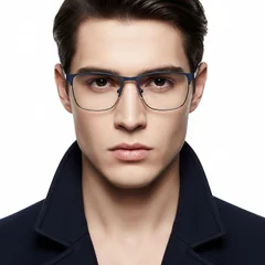 bs2425-1166_blue_rectangular_metal_glasses_model