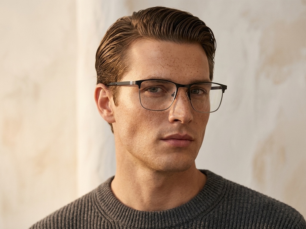 BS2425-1167_Black_Rectangular_Metal_Glasses_corner-tryon_male