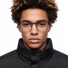 bs2425-1167_black_rectangular_metal_glasses_model