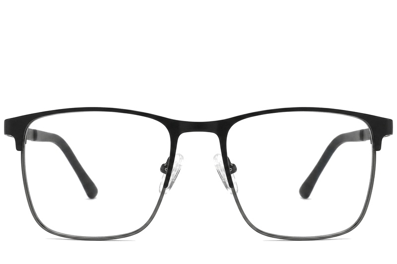 BS2425-1168_Black_Rectangular_Metal_Glasses_corner-front