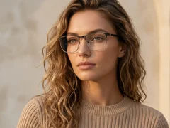 BS2425-1170_Black_Rectangular_Metal_Glasses_corner-tryon_female