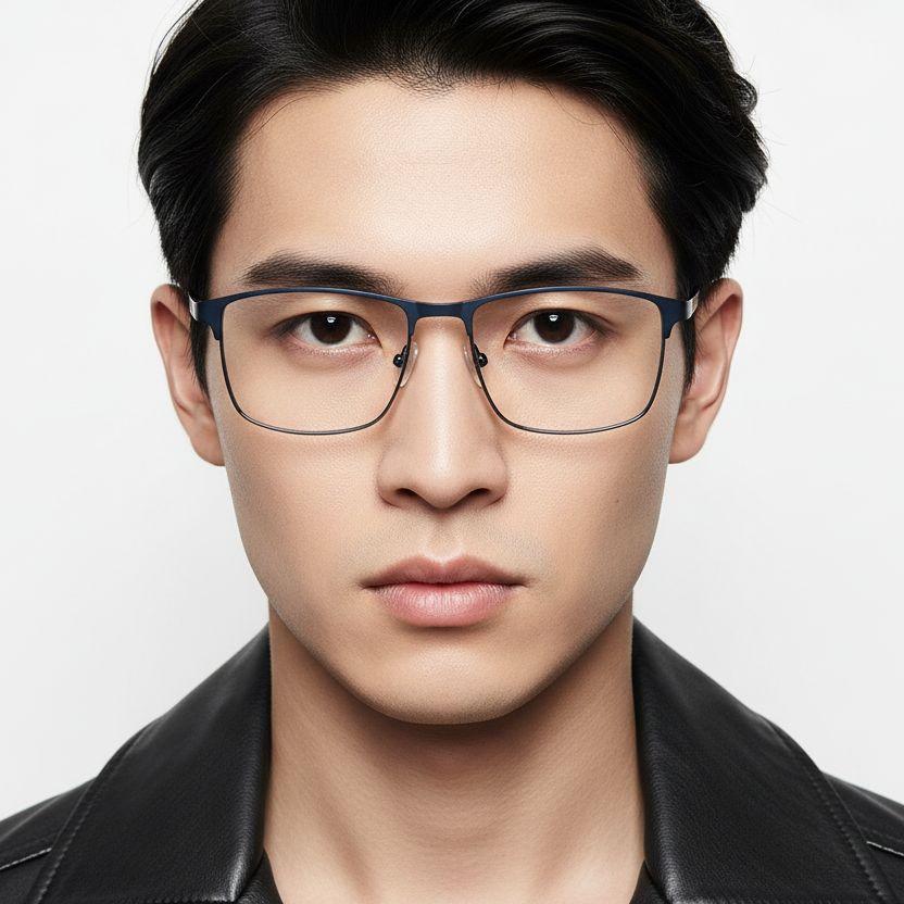 bs2425-1171_blue_rectangular_metal_glasses_model