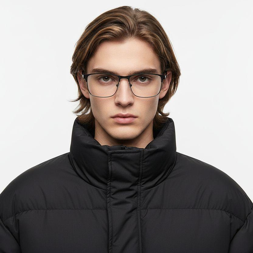 bs2425-1172_black_rectangular_metal_glasses_model