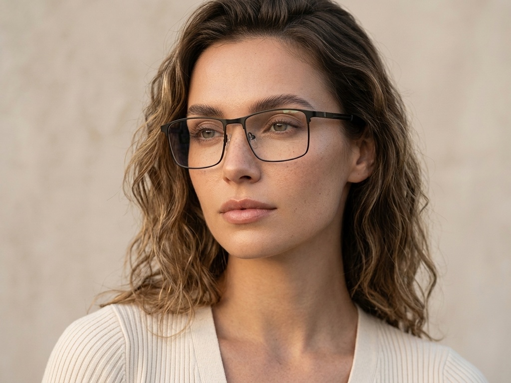 BS2425-1173_Black_Rectangular_Metal_Glasses_corner-tryon_female