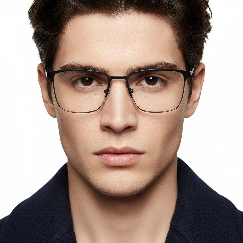bs2425-1175_black_rectangular_metal_glasses_model