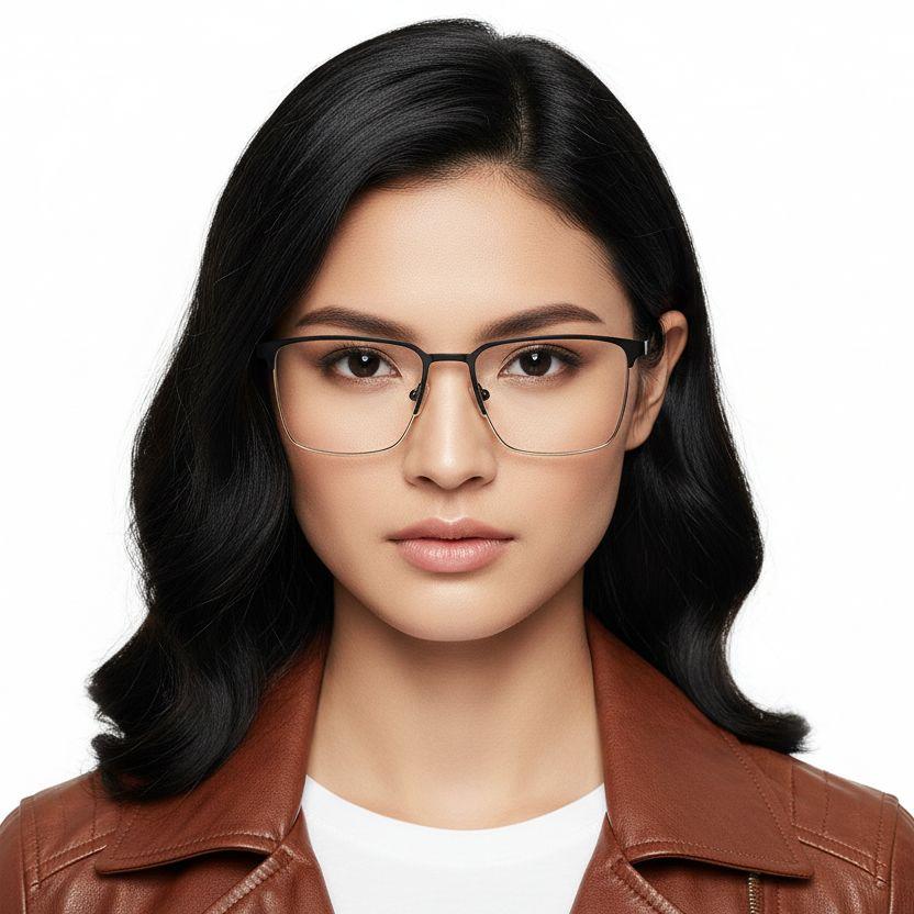 bs2425-1175_black_rectangular_metal_glasses_model