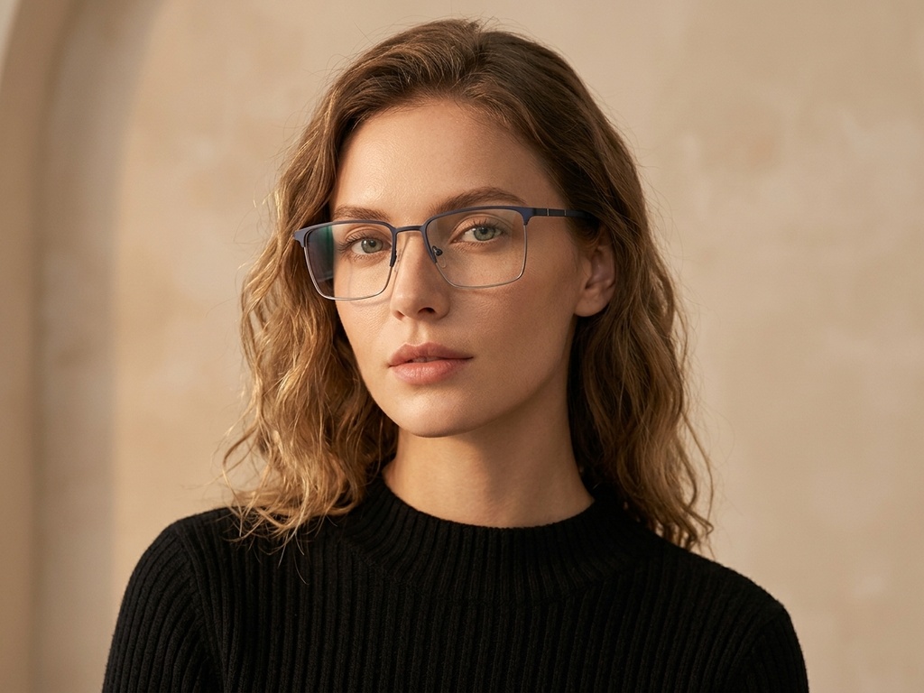 BS2425-1176_Blue_Rectangular_Metal_Glasses_corner-tryon_female