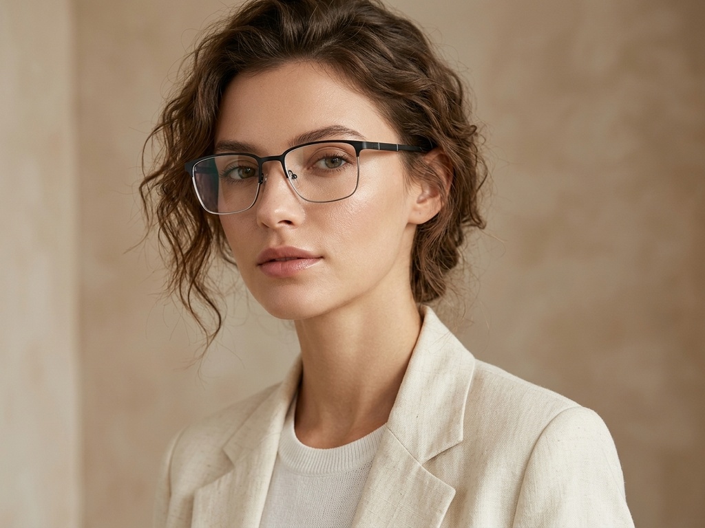 BS2425-1177_Black_Rectangular_Metal_Glasses_corner-tryon_female