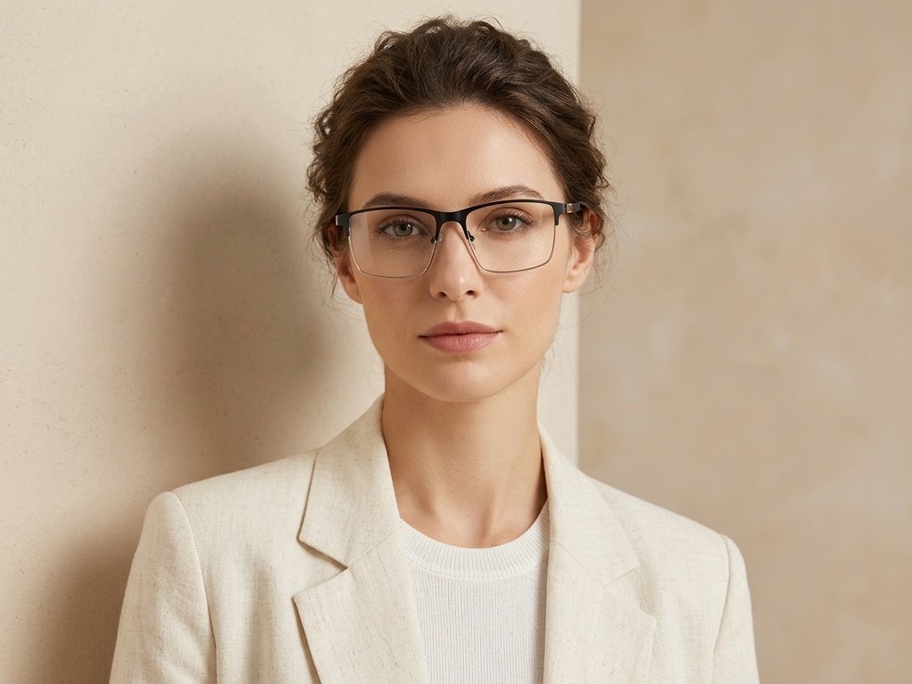 BS2425-1180_Black_Rectangular_Metal_Glasses_corner-tryon_female