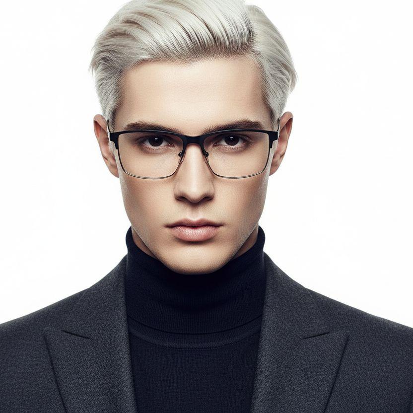 bs2425-1180_black_rectangular_metal_glasses_model