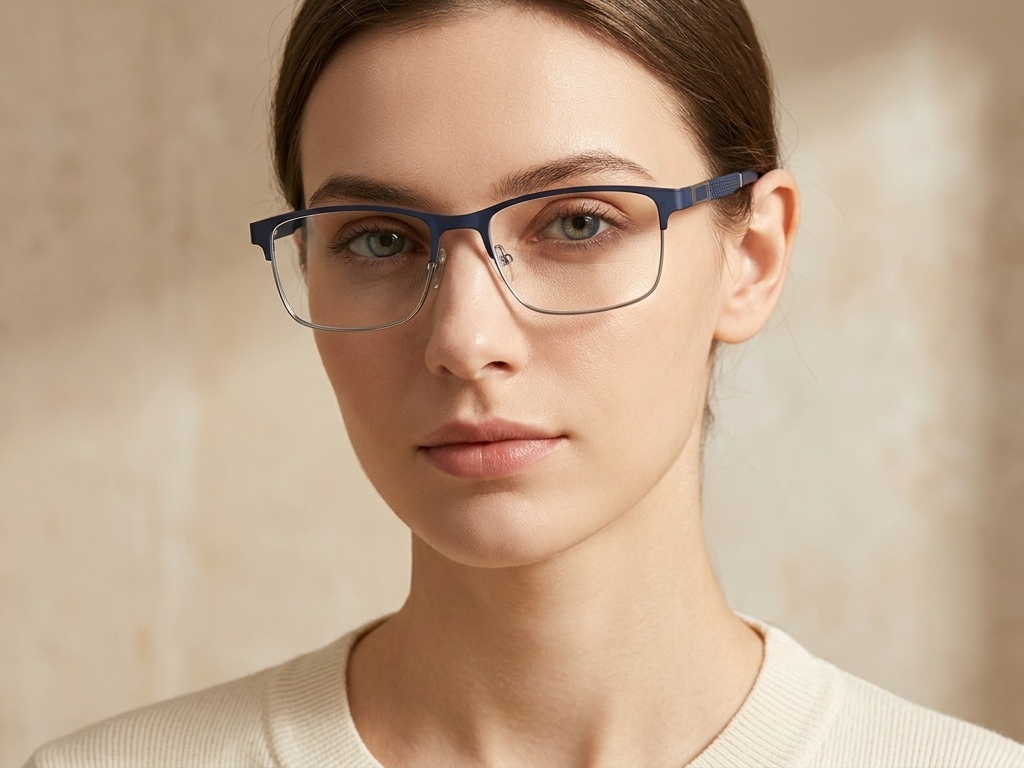 BS2425-1181_Blue_Rectangular_Metal_Glasses_corner-tryon_female