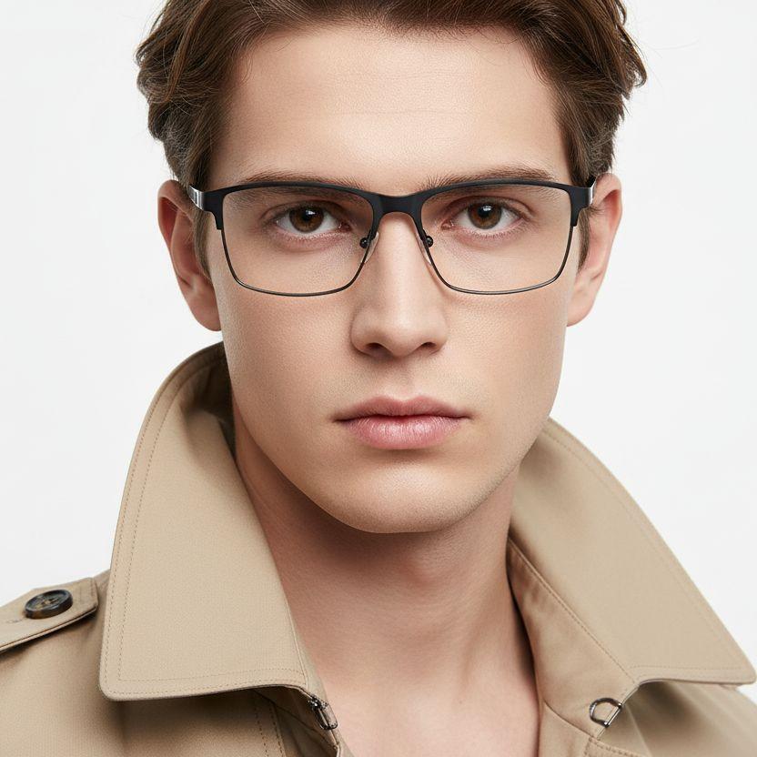 bs2425-1182_black_rectangular_metal_glasses_model