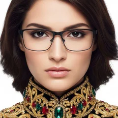 bs2425-1182_black_rectangular_metal_glasses_model