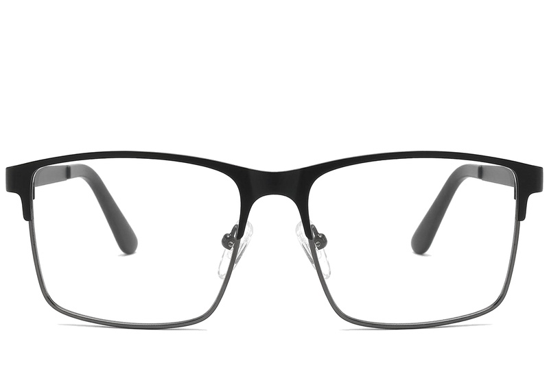BS2425-1183_Black_Rectangular_Metal_Glasses_corner-front