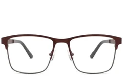BS2425-1184_Brown_Rectangular_Metal_Glasses_corner-front