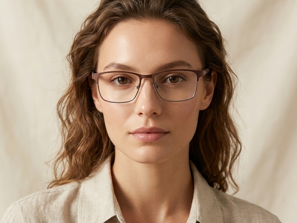 BS2425-1184_Brown_Rectangular_Metal_Glasses_corner-tryon_female
