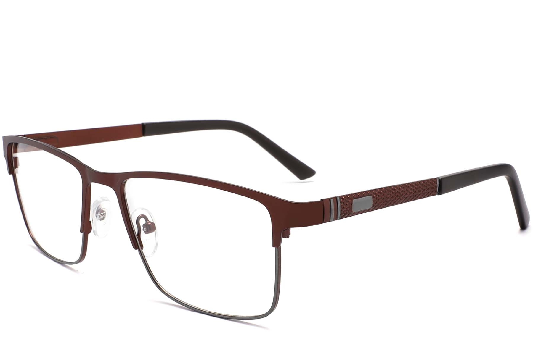 BS2425-1184_Brown_Rectangular_Metal_Glasses_corner