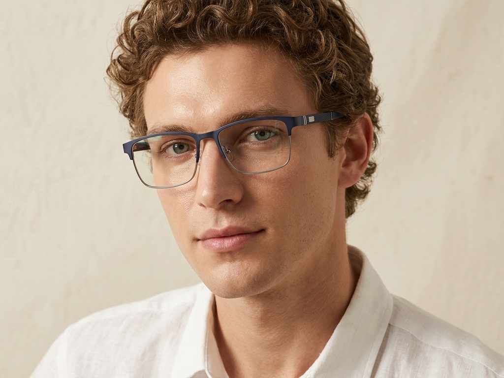 BS2425-1186_Blue_Rectangular_Metal_Glasses_corner-tryon_male