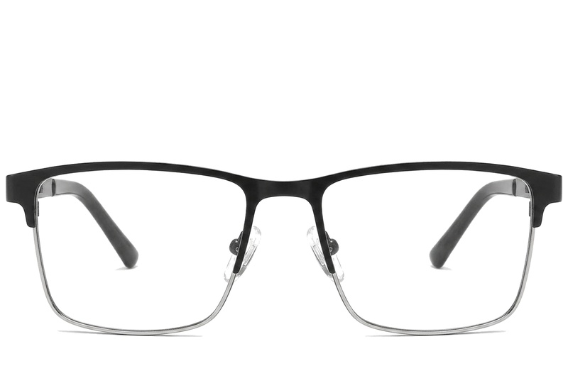 BS2425-1187_Black_Rectangular_Metal_Glasses_corner-front
