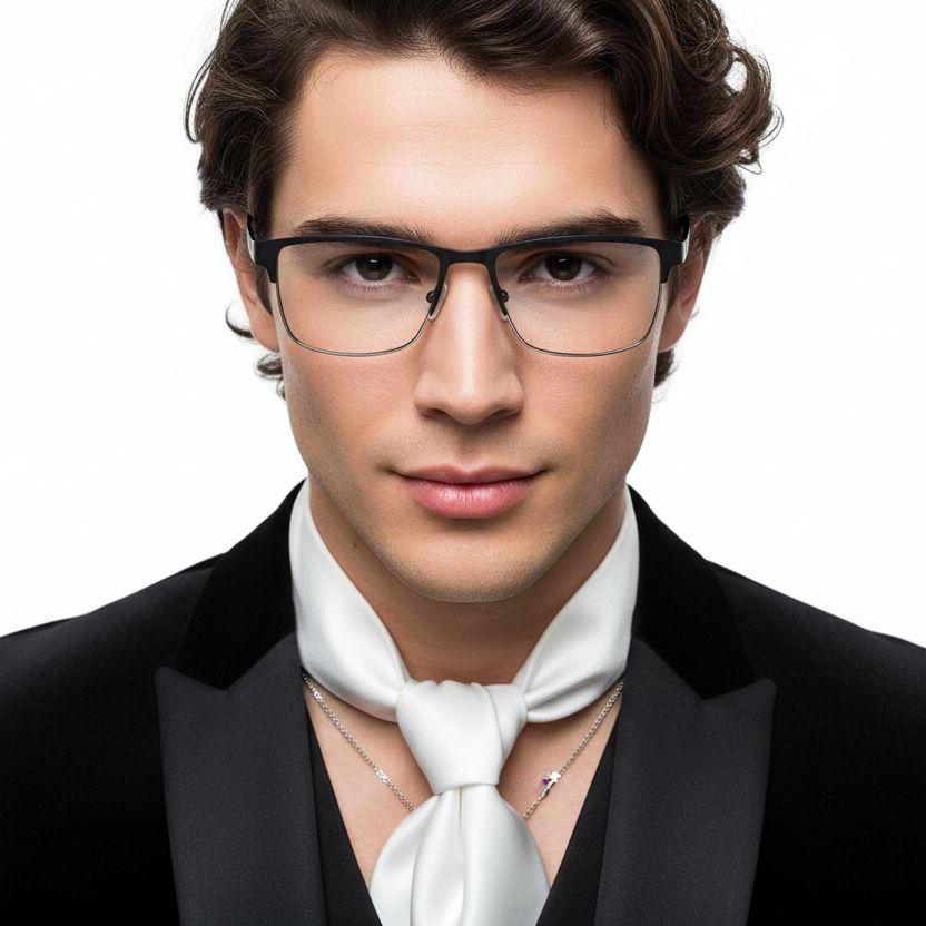 bs2425-1187_black_rectangular_metal_glasses_model