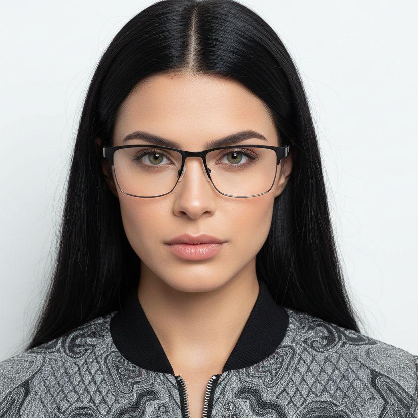 bs2425-1187_black_rectangular_metal_glasses_model