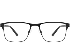 BS2425-1188_Black_Rectangular_Metal_Glasses_front