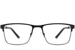 BS2425-1188_Black_Rectangular_Metal_Glasses_front