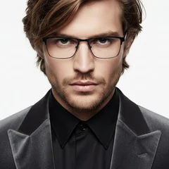 bs2425-1188_black_rectangular_metal_glasses_model