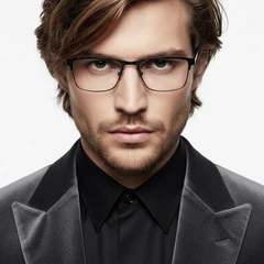 bs2425-1188_black_rectangular_metal_glasses_model