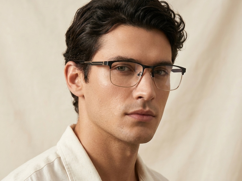 BS2425-1190_Black_Rectangular_Metal_Glasses_corner-tryon_male