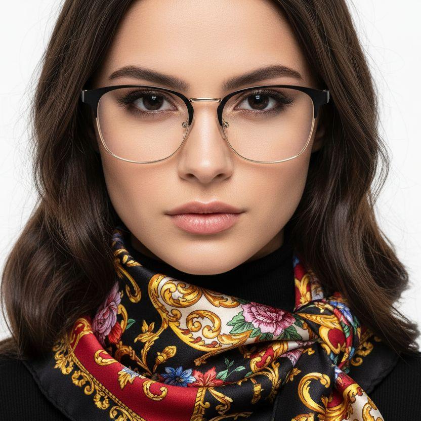 bs2425-1222_black_rectangular_metal_glasses_model