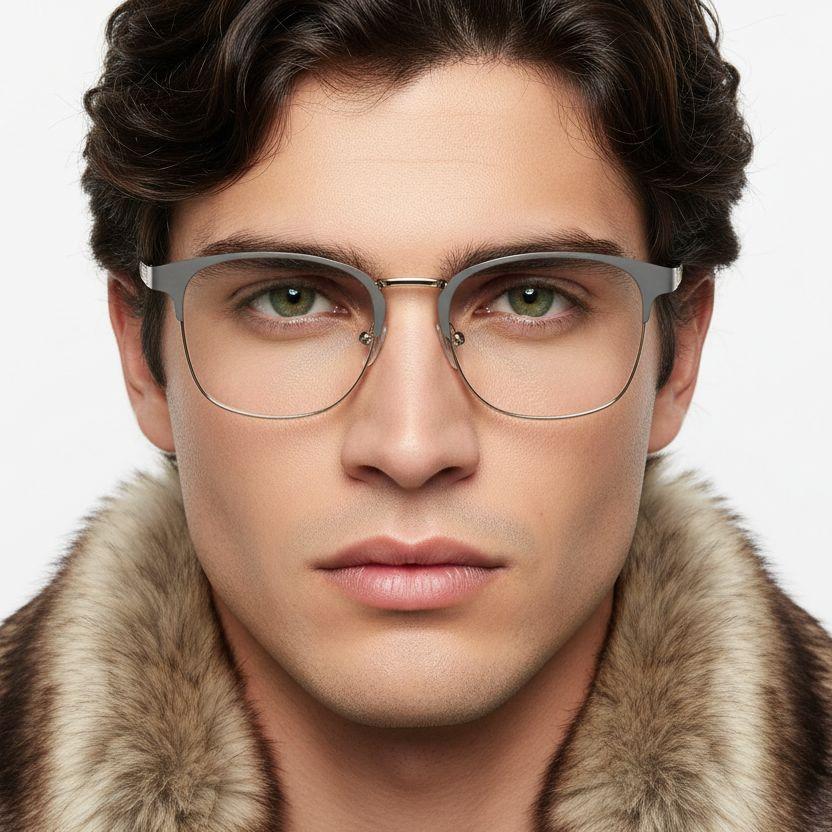 bs2425-1225_grey_rectangular_metal_glasses_model