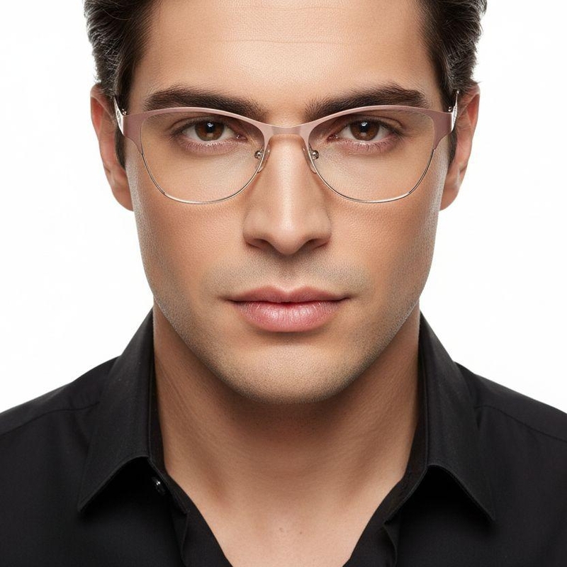 Copper Color Spectacles Butterfly Copper Metal Glasses #BS2425-1247