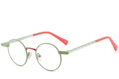 BS2425-1264_Green_Round_Metal_Glasses_corner