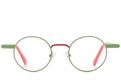 BS2425-1264_Green_Round_Metal_Glasses_front