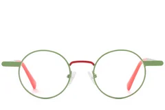 BS2425-1264_Green_Round_Metal_Glasses_front