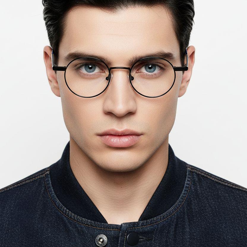 bs2425-1265_black_round_metal_glasses_model
