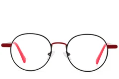 BS2425-1279_Red_Oval_Metal_Glasses_front