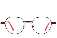 BS2425-1285_Red_Oval_Metal_Glasses_front