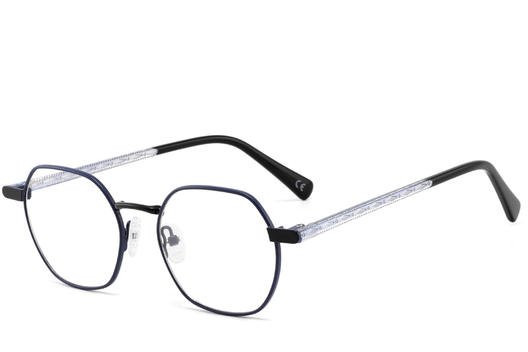 BS2425-1290_Black_Geometric_Metal_Glasses_corner