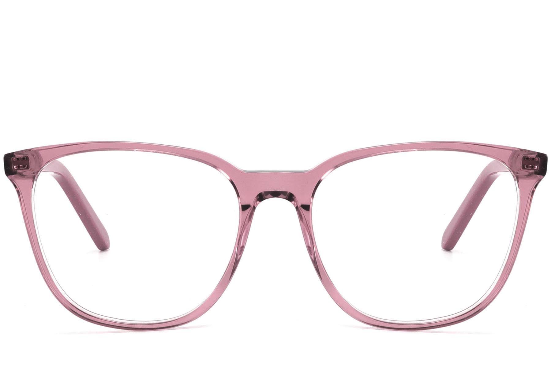 BS2425-1402_Pink_Oval_Acetate_Glasses_front