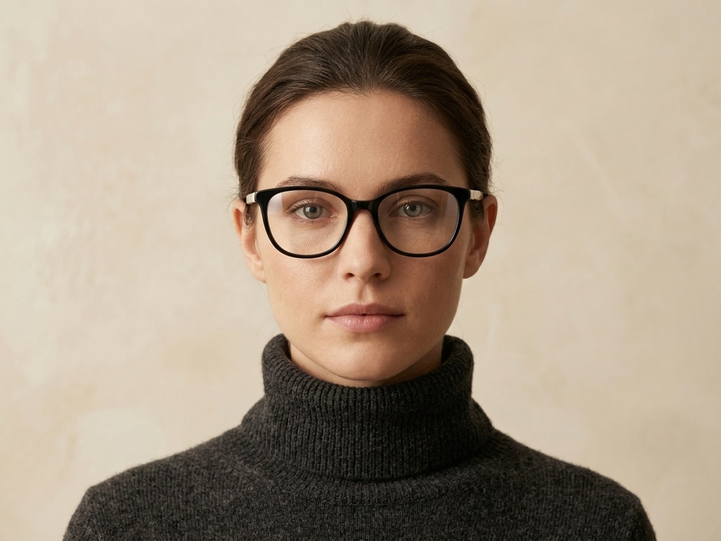 BS2425-1407_Black_Oval_Acetate_Glasses_corner-tryon_female
